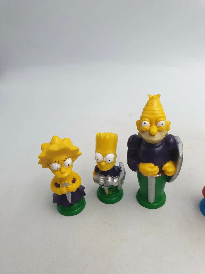 THE SIMPSONS 3D CHESS MINI FIGURINES BART GRAND-PÈRE LISA MAGGIE PIÈCES DÉTACHÉES LOT DE 6 PIÈCES - Photo 4/4