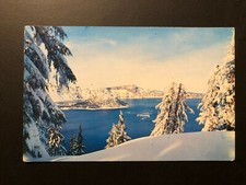 Old Vintage " CRATER LAKE-OREGON" Postcard Made in USA