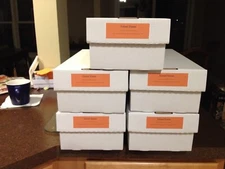 Toy Train Storage Boxes!  5 BOXES W/LIDS.  Fits Steamers & Tenders, F3/F7 “AA”