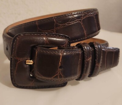 WCM Stylish Brown Leather Women Belt size Medium WCM New York Women main image 2