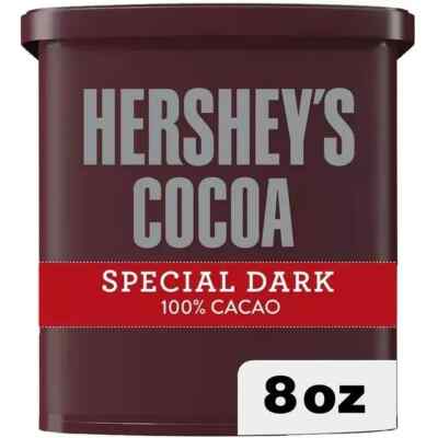 Zero Sugar Hershey's 100% Cacao Special Dark Dutched Cocoa Powder 8 oz Hersheys