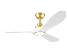 52" Ceiling Fans with Lights, Low Profile ABS Ceiling Fan with Remote Control...