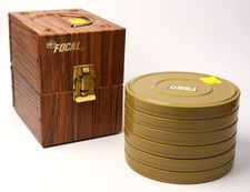 Vintage 1960s FOCAL Super 8 Film Storage Metal Box 6 Reel Cans - Kmart