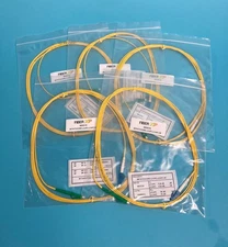LOT OF 5 FIBERXP FIBER PATCH CABLES: sm, simplex, 3m |010-6943387