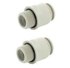 15mm x 1/2" BSP Push Fit Straight Adaptor – JG Speedfit – PAIR (2x) WRAS