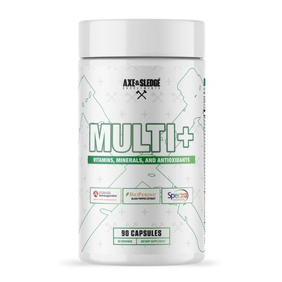 Axe  Sledge Multi Plus Multivitamin | 24 Bioavailable Vitamins  Minerals, Ash...