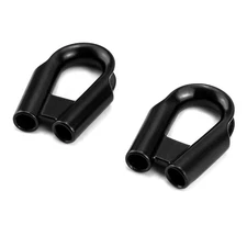 2Pcs-7mm 1/4" 304Stainless Steel Rope Tube Thimble with Gusset for 1/4" or 3/16"