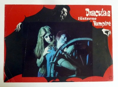 DRACULA`S lüsterne Vampire AUSHANGFOTO ´71 Guess what happened to Count Dracula?