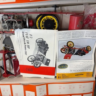 Pocher 1/8 Scale Fiat 130 HP 1907 Grand Prix de France Model Kit
