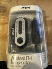 iWorld wireless FM transmitter FM-3000 iPad, iPhone, MP3 compatible NEW IN BOX