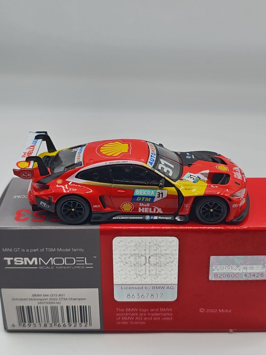 ミニカー MINI GT  M4 GT3 #31 Schubert DTM 2022 🔥MINI GT BMW M4 GT3 #31 SCHUBERT MOTORSPORT 2022 DTM CHAMPION NEW