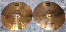 STAGG DH-Serie 12" Medium Hi-Hat Brilliant B20 doppio martellato a mano TOPDEAL
