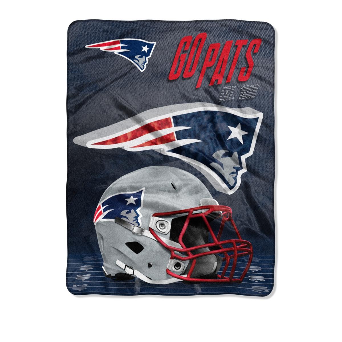 Флисовое одеяло с шелковым покрытием New England Patriots State Pride 5290₽