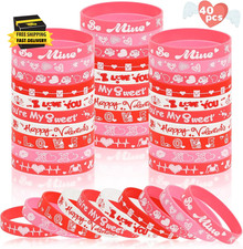36Pcs Bracelets Colorful Silicone Wristbands Rubber Bracelets Favors Rewards Sch