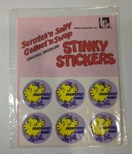 TREND 80s Stinky Stickers Vintage Scratch N Sniff Sealed Lemon Chicks Eggspertly