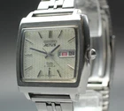 Vintage [EXC+5] SEIKO ACTUS 6306-5000 Automatic JDM Day Date Silver Wrist Watch