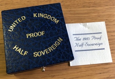 Royal Mint leere Münzbox für Half Sovereign (gebraucht) ohne Münze!