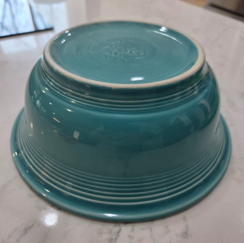 Fiestaware ~ Fiesta ~ Large Mixing Serving Bowl ~ 9 1/4"  70 oz ~ Turquoise~ 2nd
