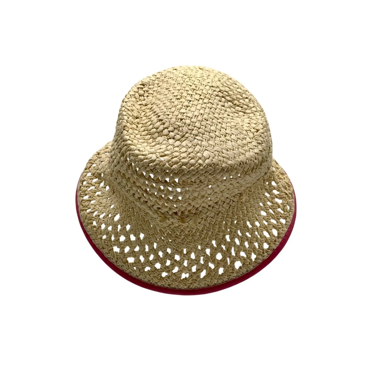 Pink Straw Bucket Hats for Women for sale | eBay display picture 3