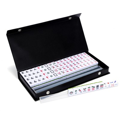 Pink Travel Mini Mahjong Set 20mm with Instructions - Portable 146 Tiles - fo...