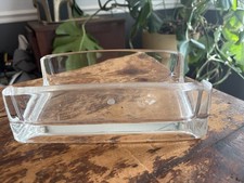 Vintage MCM Mid Lucite Acrylic Clear Tissue Box Holder Caddy