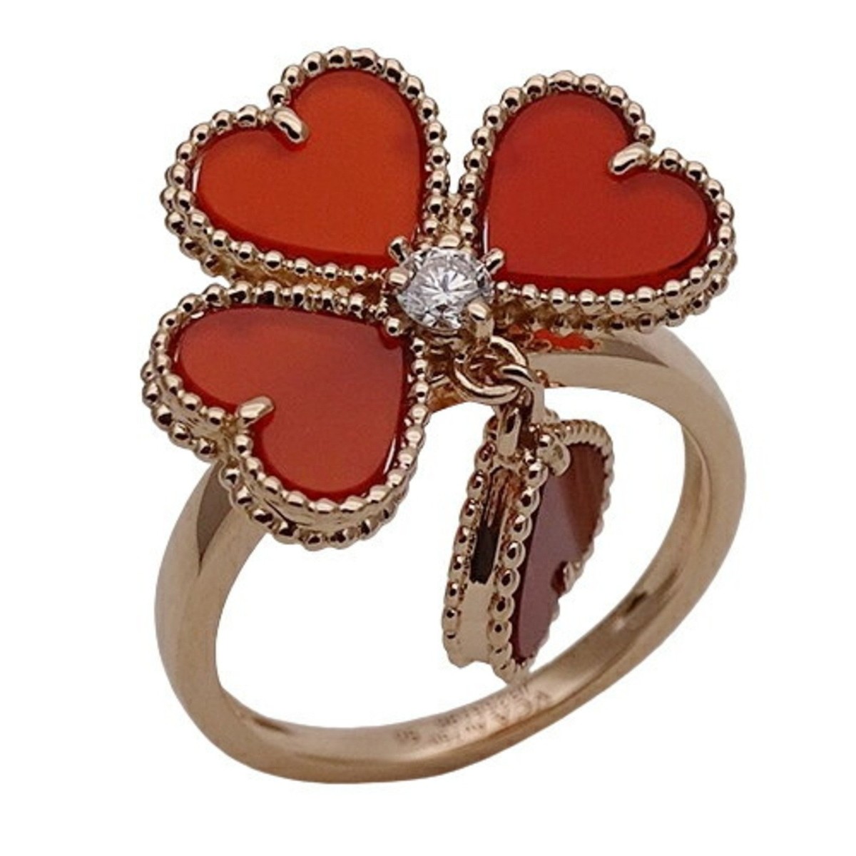 ◆VINTAGE◆【Van Cleef & Arpels】スウィートハート*リング Van Cleef & Arpels Ring Heart Sweet Alhambra F Yearage