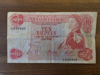 031 Mauritius 10 Rupees 1967