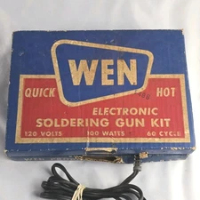 WEN Electronic Soldering Gun Kit 120v 100w 60 Cycle Extra Tip Model 100K