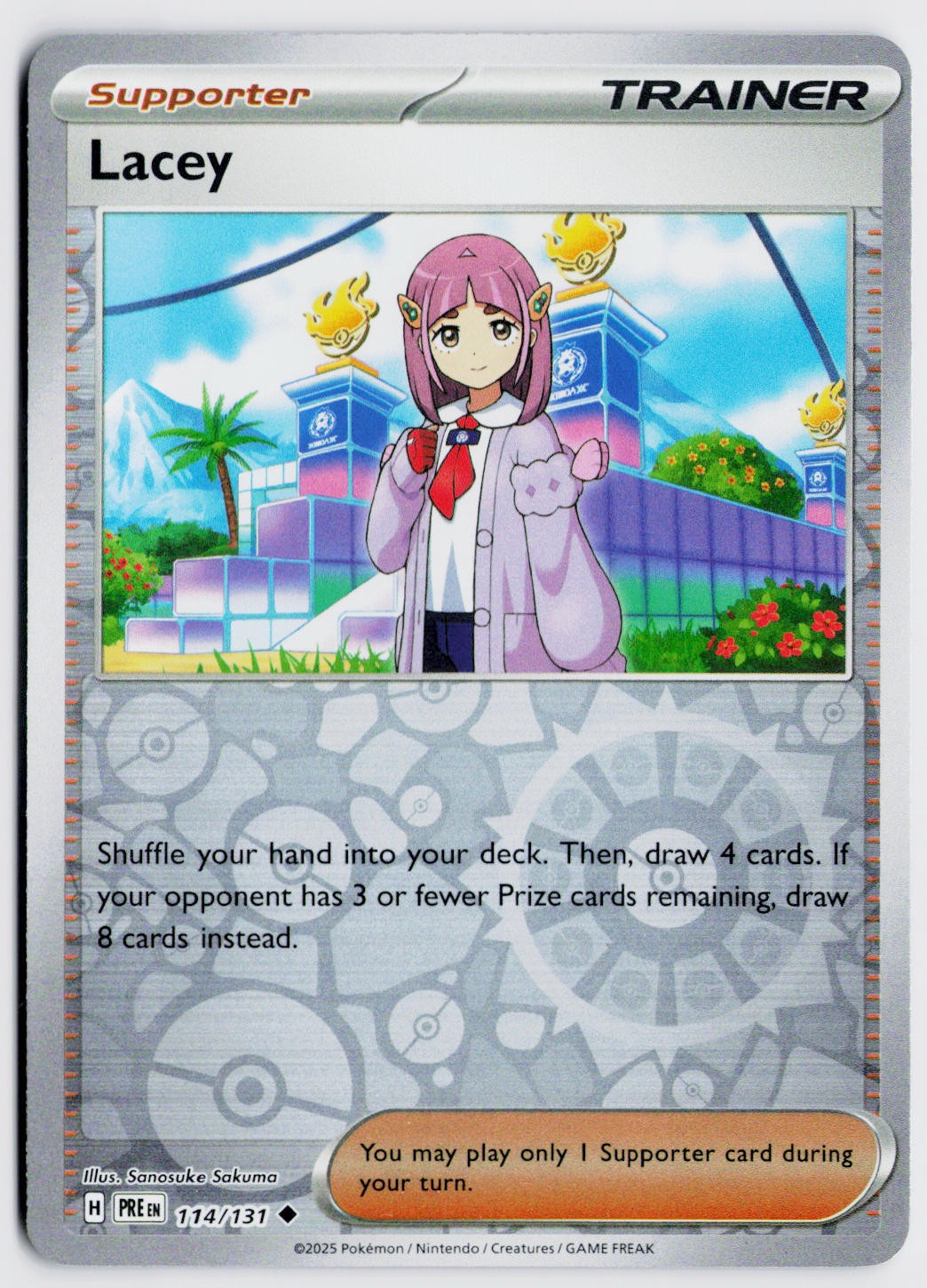 Lacey 114/131 Reverse Holo - SV: Prismatic Evolutions - Pokemon TCG