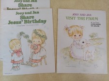 Lot of 3 Vintage Bible Activities Coloring Books For Children