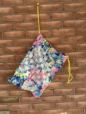 Lilly Pulitzer Drawstring Beach Game Bag No Games Bag Only. 19 1/2” X 13 1/2”.