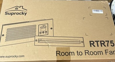 Suprocky RTR75 Room to Room Air Transfer 5 Speed Fan 90CFM ~ New In Box ~