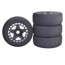 1/8 RC Foam Tires Wheel Rims 118mm Set 17mm Hex for HSP HPI H9 8SC Racing Car
