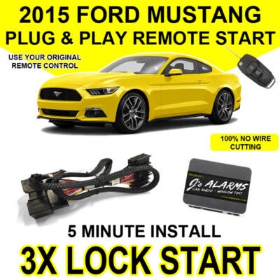 Js Alarms Remote Start Plug & Play 3X Lock For 2015 Ford Mustang FO2