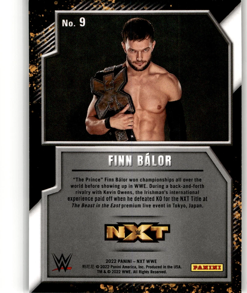 2022 Panini NXT 2.0 WWE #9 Finn Balor NXT Gold - Image 2 of 2