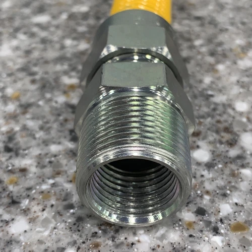 Jones Stephens G71127 24" Stainless Steel Gas Connector - Yellow - Picture 2 of 6