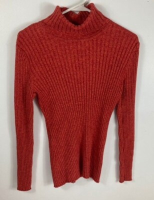 Womens United States Sweaters Turtleneck Ribbed Sweater