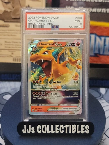 Pokemon Charizard Vstar 18/172 Brilliant Stars PSA 9 CGC BGS