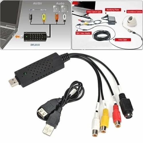 Digitalisierer USB 2.0 Video Audio Recorder AV Video Grabber Capture Konverter