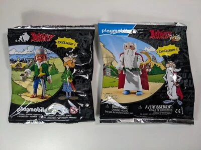 Lot 2 Playmobils Astérix Exclusif : Panoramix + Jolitorax - Sachets scellés - Photo 1/4