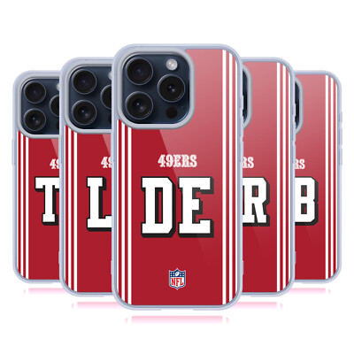 NFL SAN FRANCISCO 49ERS POSITIONEN & LOGO GEL HANDYHÜLLE FÜR APPLE iPHONE HANDYS