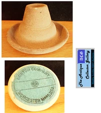 Antique c.1910⌛Norton Co Souvenir Match Holder/Strike/Ash Tray🚬Worcester Mass