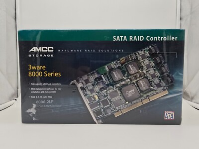 AMCC 3WARE SATA RAID CONTROLLER  8006-2LP PCI-64BIT 701-0185-01 C KIT
