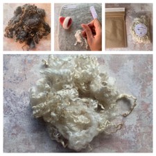 Heidifeathers® Wensleydale Curly Wool Locks - For Wet / Needle Felting, Spinning
