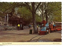 Zoo Line Railroad Line-Visitors-Forest Park-St Louis-Illinois-Vintage Postcard