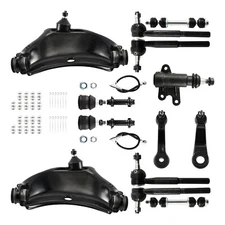 Steering Suspension Kit Control Arms Tie Rods Sway Bar End Links 15 Piece New