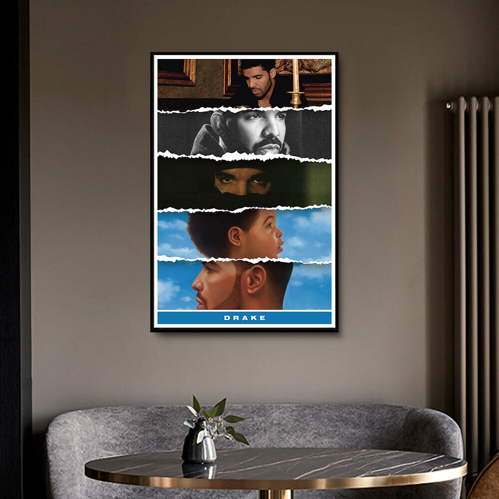 Drake Album Cover Poster Wall Decor Art HD Print Rap Poster / Music Star Poster