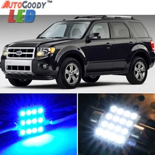 10 x Premium Blue LED Lights Interior Package for Ford Escape 2001-2012 + Tool