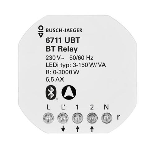 Relais Busch-Jaeger UP 1f 6711 UBT IP20 blanc récepteur radio 2CKA006710A0025 - Photo 1/11