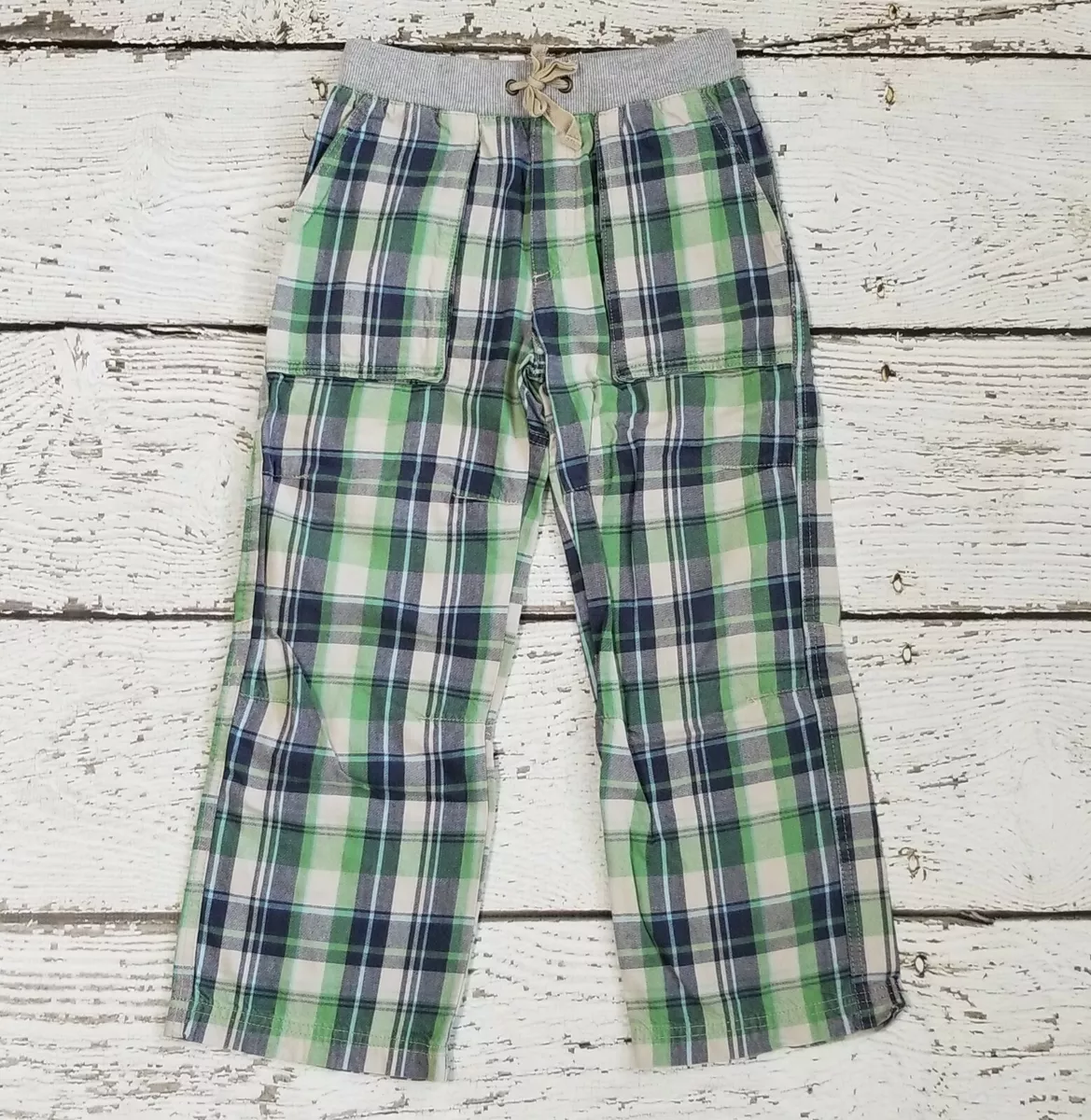 Boys green deals plaid pants